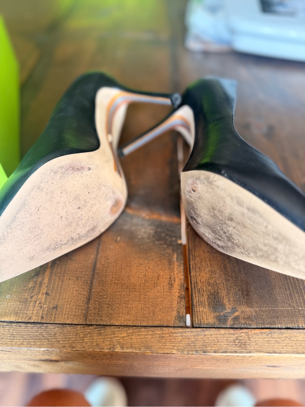 Sam Edelman Black Pointed-Toe Pumps - Picture 3 of 8